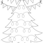 Weihnachtsübungen «Linien Nachspuren» Für Kinder Zum Ausdrucken Within Preschool Christmas Tree Worksheets