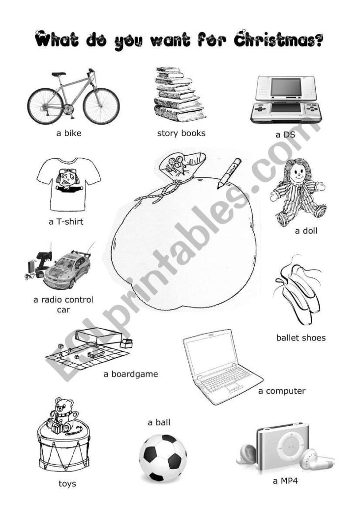 What I Want For Christmas Worksheets What I Want For Christmas Worksheets