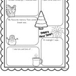 Winter Break Online Worksheet Throughout What I Did Over Christmas Break Worksheets