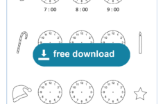 Worksheet Christmas Telling Time Hours - Lookbookeducation in Christmas Telling Time Worksheets