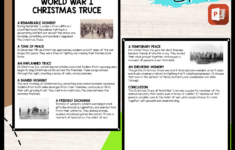 World War I Christmas Truce Reading Comprehension Worksheet with The World War 1 Christmas Truce Worksheets